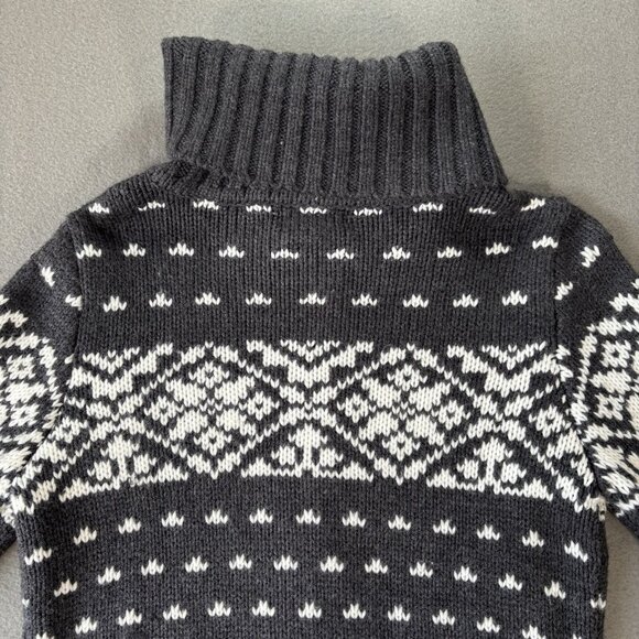 Alexandra Bartlett Womens M Full Zip Cardigan Sweater Nordic Fair Isle Cozy Knit - Picture 9 of 12